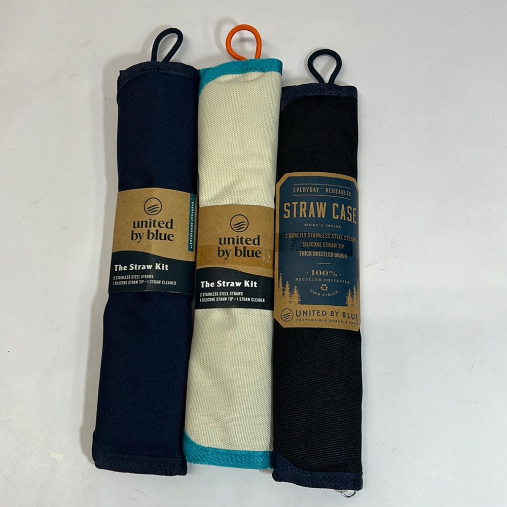 United By Blue Straw Cases NWT